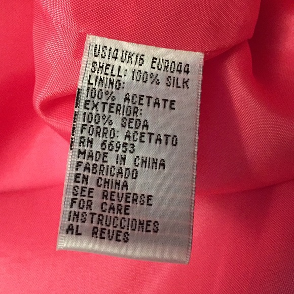 VTG Pastel Pink Silk Dress - Picture 8 of 13